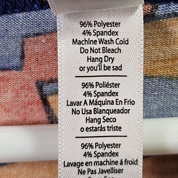 LuLaRoe Classic Tee Shirt Womens Small Red Tunic Striped Swing Top - Picture 3 of 7